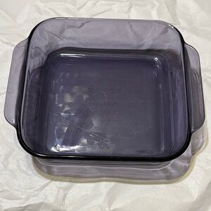 Pyrex Vintage Amethyst Glass Baking Dish - Purple 8” x 8”